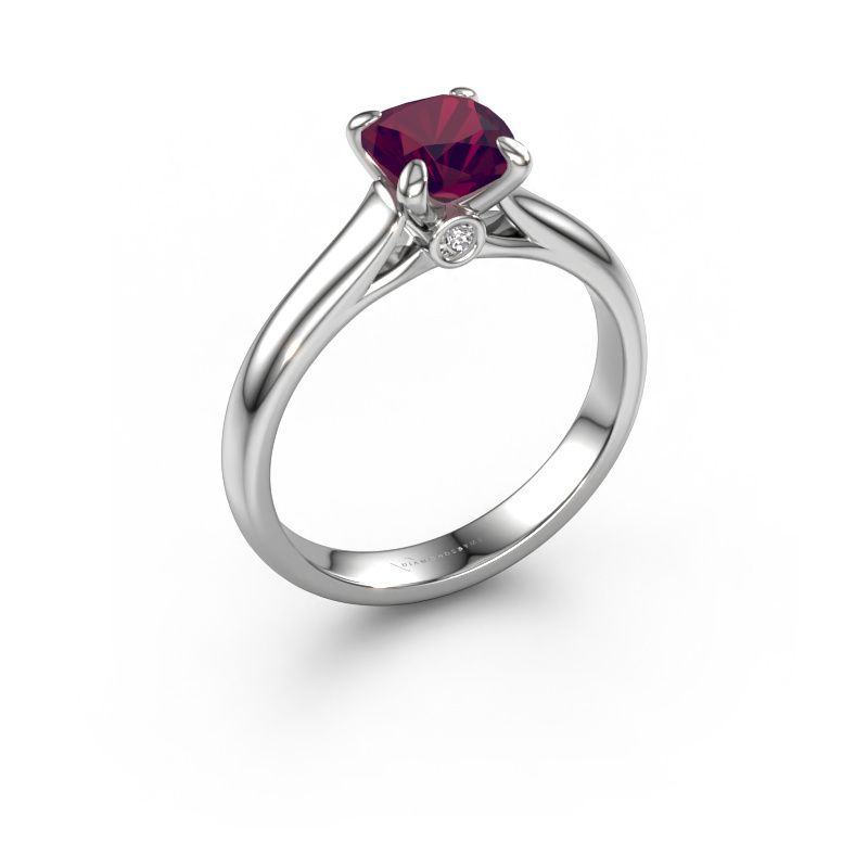 Verlobungsring Valorie cus 1 950 Platin Rhodolit 6 mm