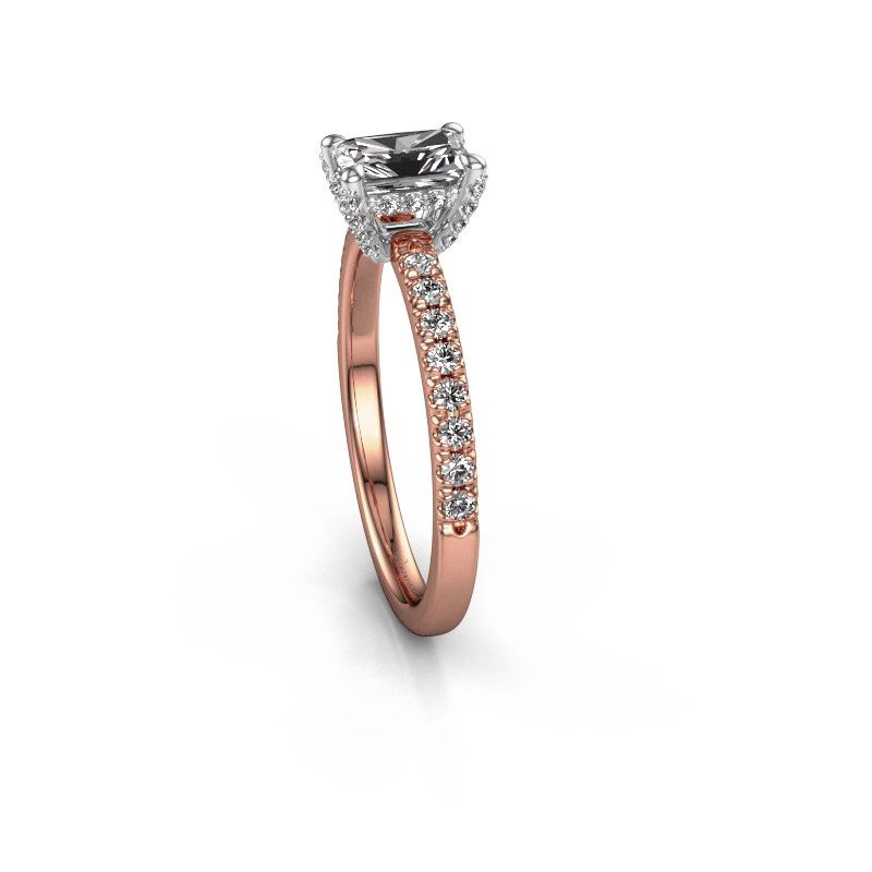 Image of Engagement ring saskia rad 1<br/>585 rose gold<br/>Diamond 0.98 crt