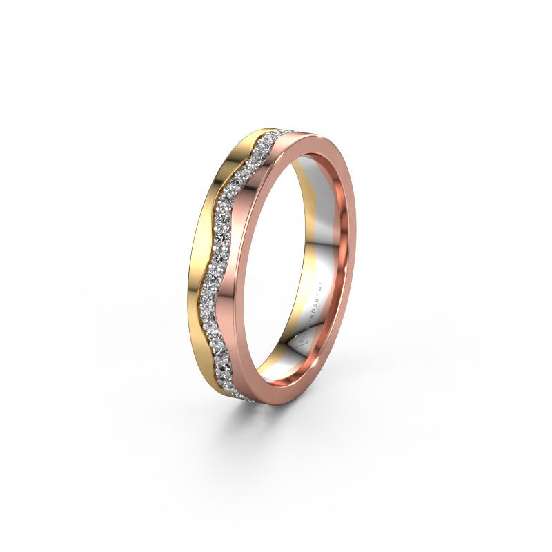 Trouwring WH0803L14AP 585 goud diamant 0.44 crt ±4x1.7 mm