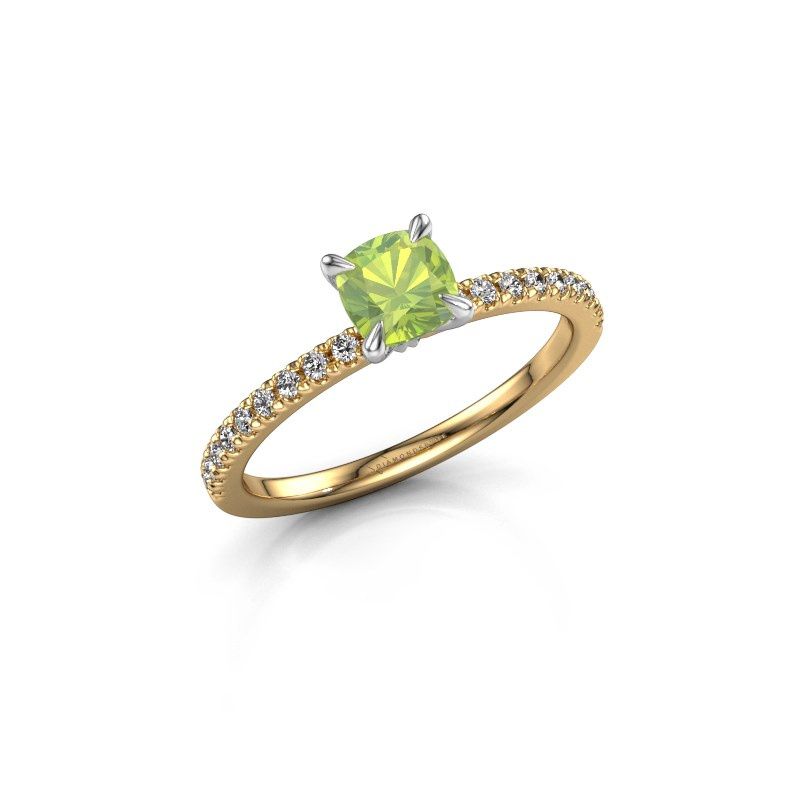 Image of Engagement Ring Crystal Cus 2<br/>585 gold<br/>Peridot 5 mm