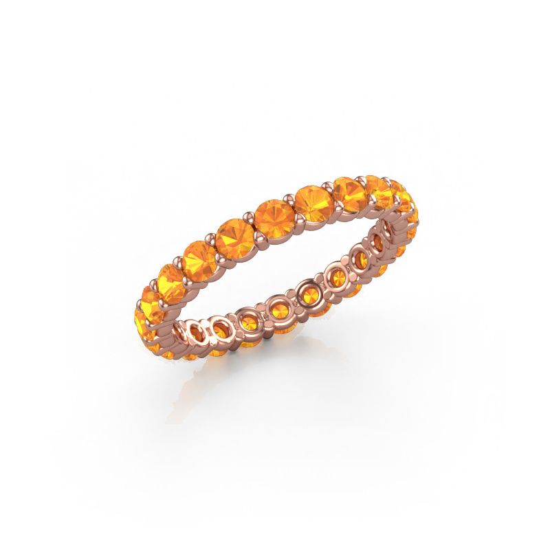 Vorsteckring Heddy rnd 2.7 585 Roségold Citrin 2.7 mm