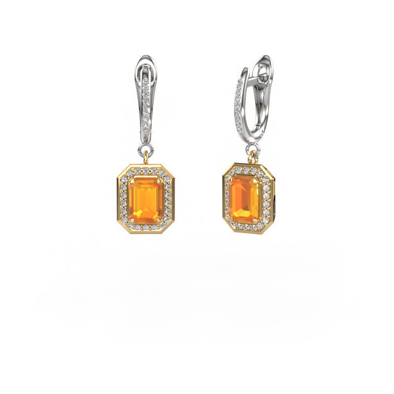 Ohrhänger Dodie 2 585 Gold Citrin 6.5x4.5 mm