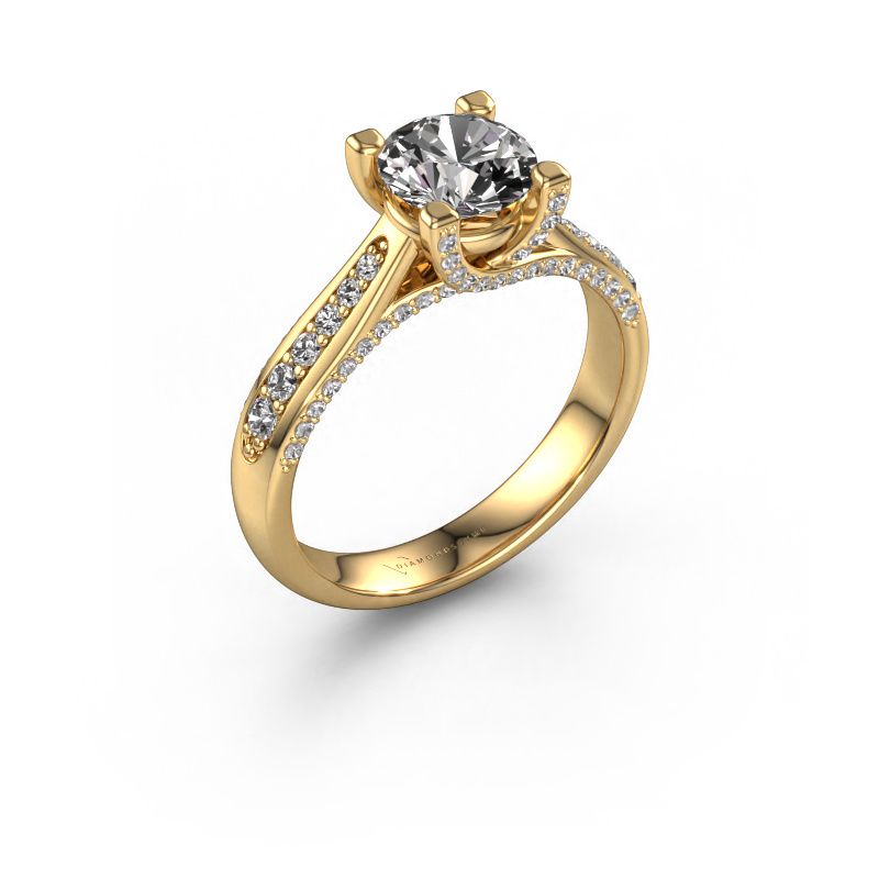 Verlobungsring Mia 3 585 Gold Diamant 1.412 crt