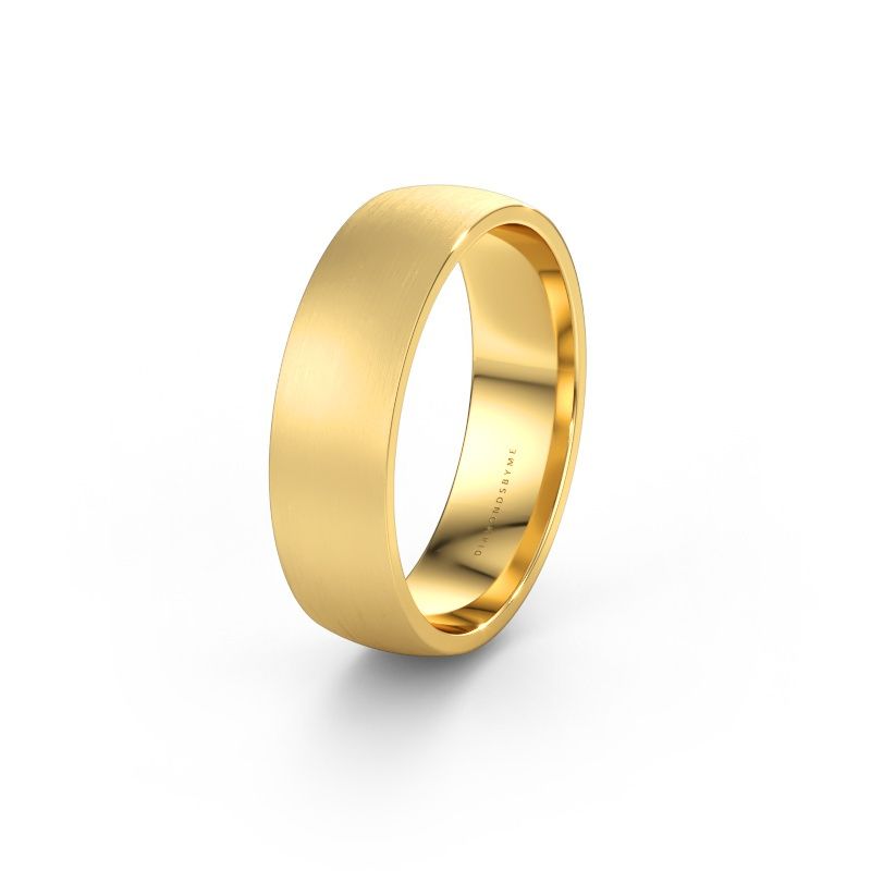Wedding ring WH0100M26XM 585 gold ±6 x 1.5 mm