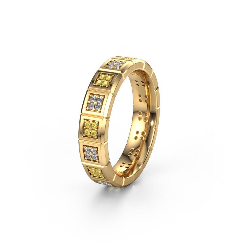 Wedding ring WH2056L15DP 585 gold yellow sapphire ±5x2.4 mm