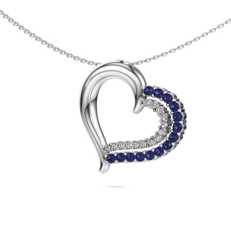 Necklace Kandace 585 white gold sapphire 1.9 mm