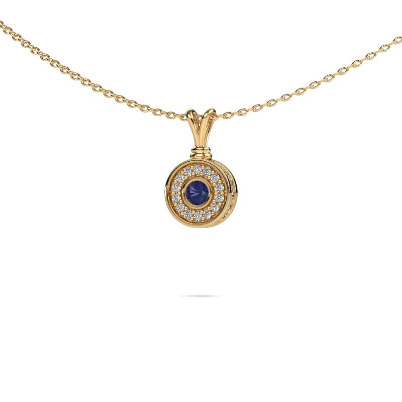 Pendentif Roos 585 or jaune saphir 3 mm
