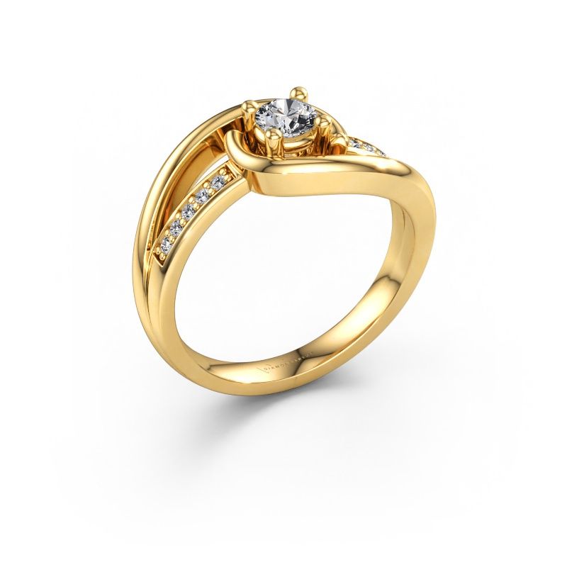 Ring Aylin 585 gold lab grown diamond 0.325 crt