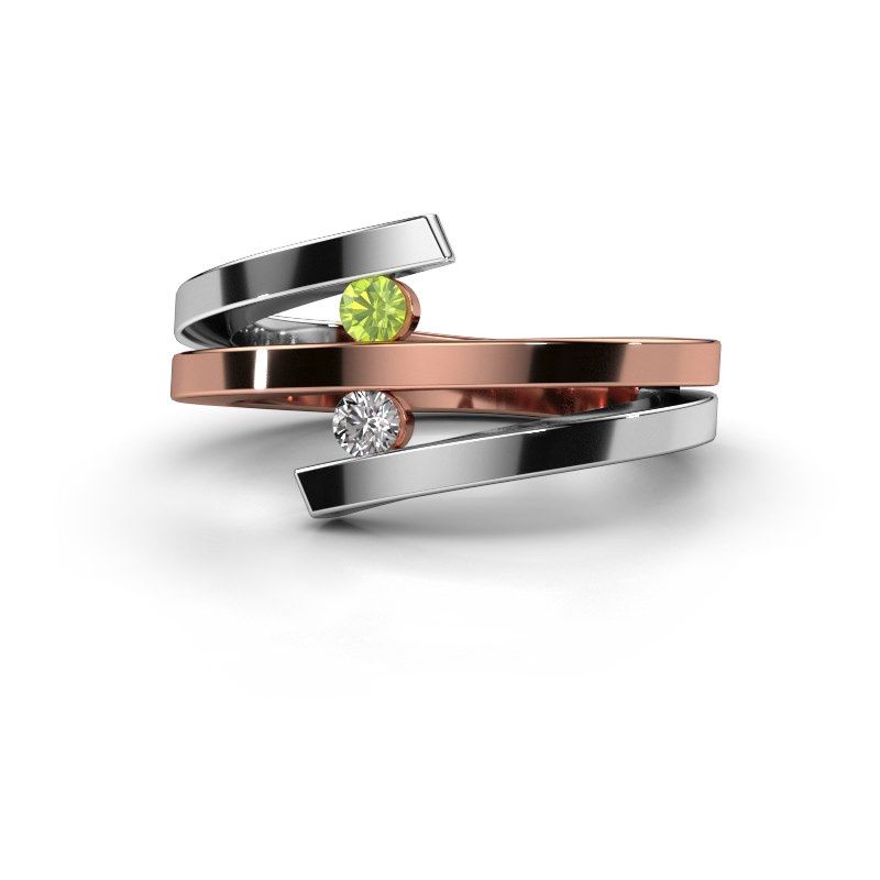 Image de Bague Synthia<br/>585 or rose<br/>Péridot 2.5 mm