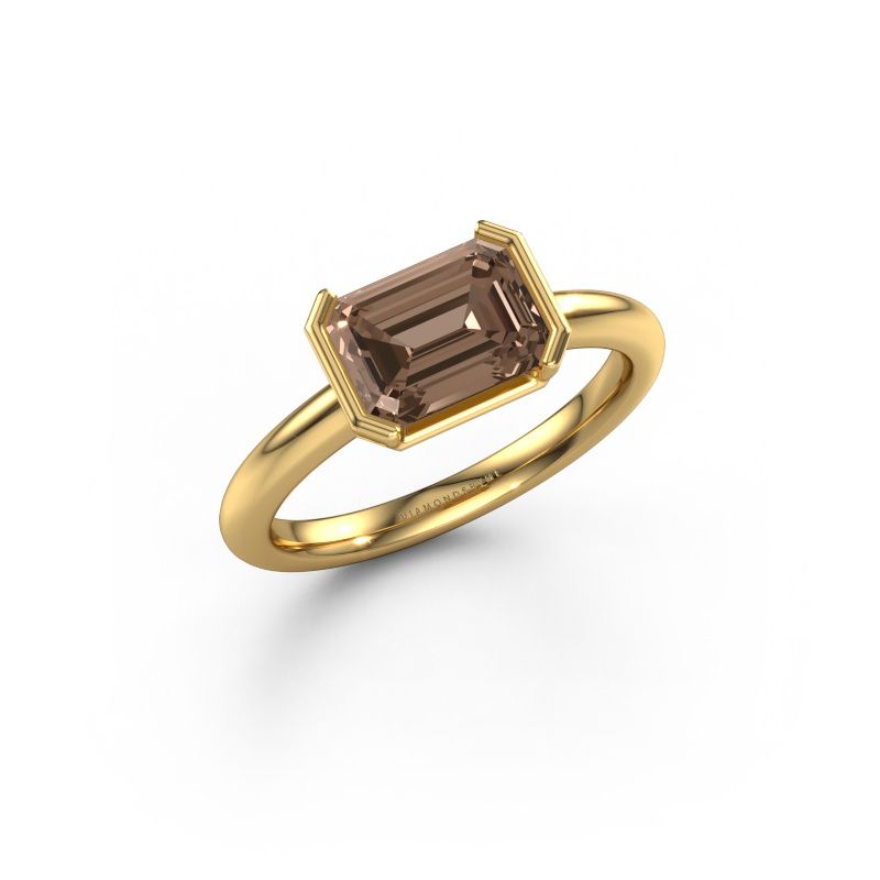 Engagement ring Tayler EME 585 gold brown diamond 1.75 crt