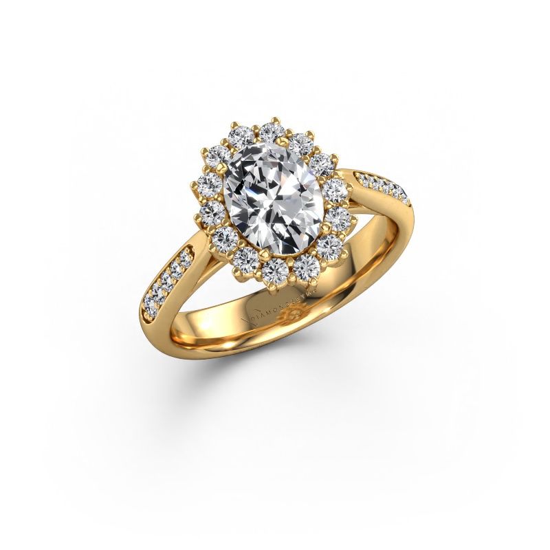 Engagement ring Margien 2 585 gold lab grown diamond 1.10 crt