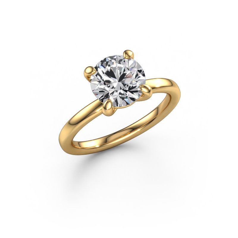 Engagement ring Simone RND 1 585 gold lab grown diamond 2.00 crt