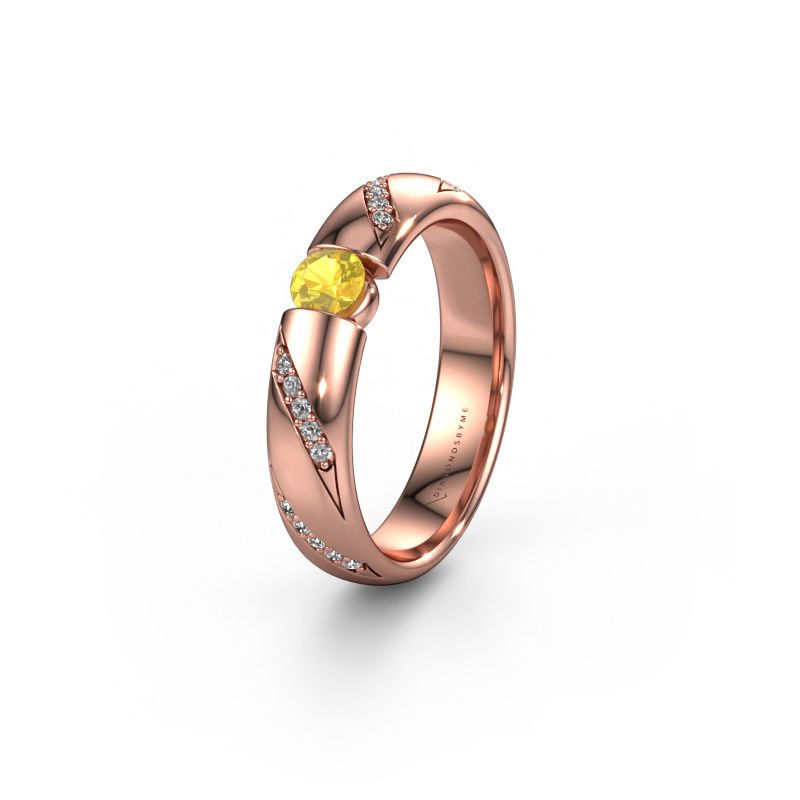 Alliance WH2102L34A 585 or rose saphir jaune ±5 x 1,7 mm
