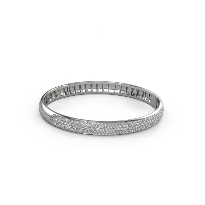 Bangle Emely 7mm 585 white gold lab grown diamond 2.013 crt