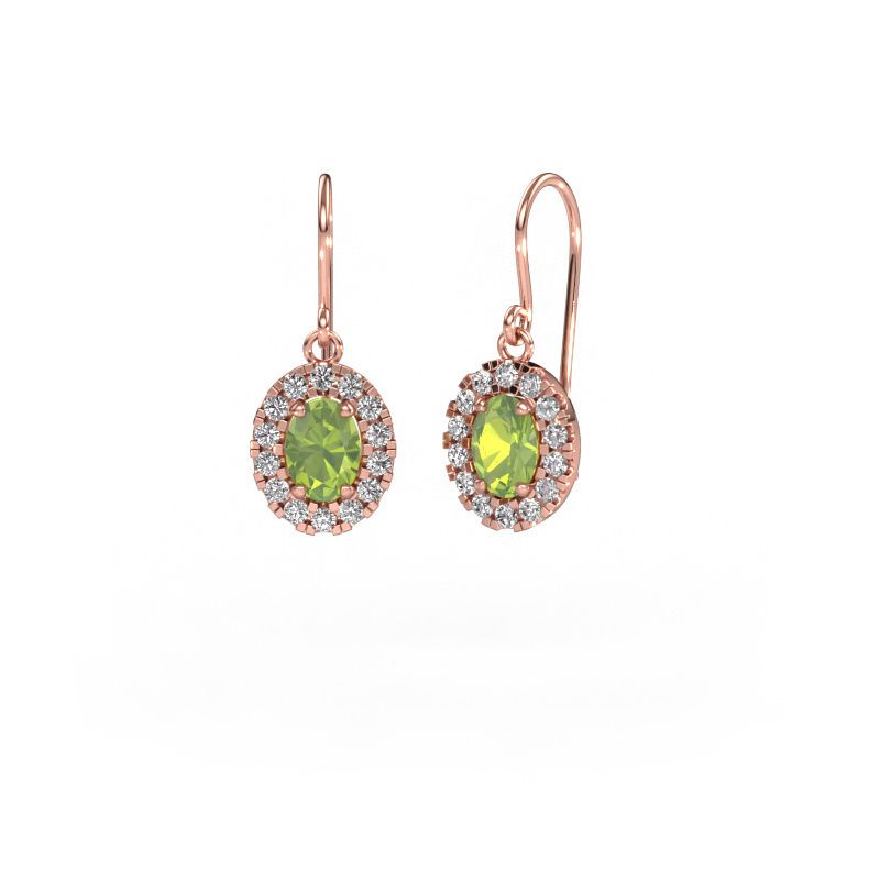 Ohrhänger Jorinda 1 585 Roségold Peridot 7x5 mm