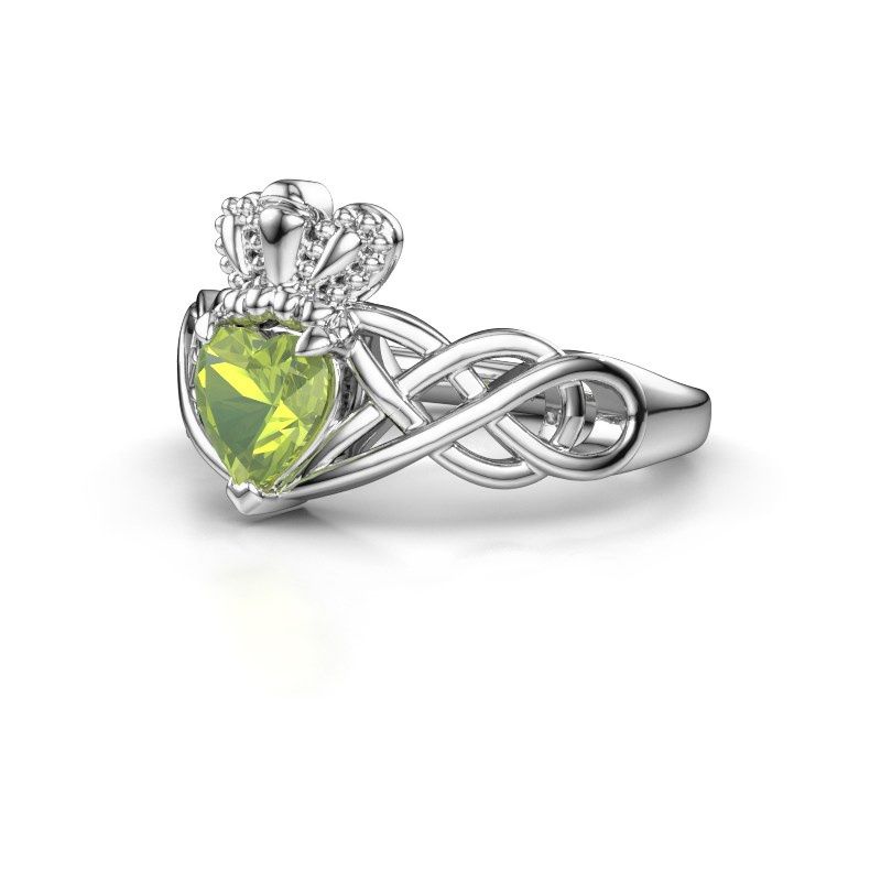 Image of Ring Lucie 950 platinum peridot 6 mm