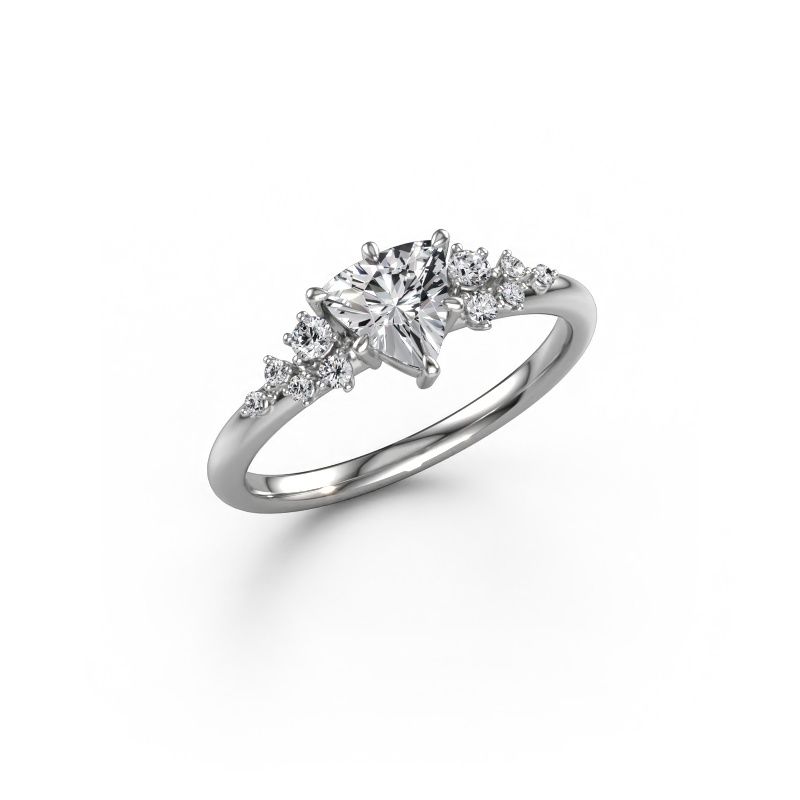 Ring Royce TRI 585 hvitt gull diamant 0.833 crt