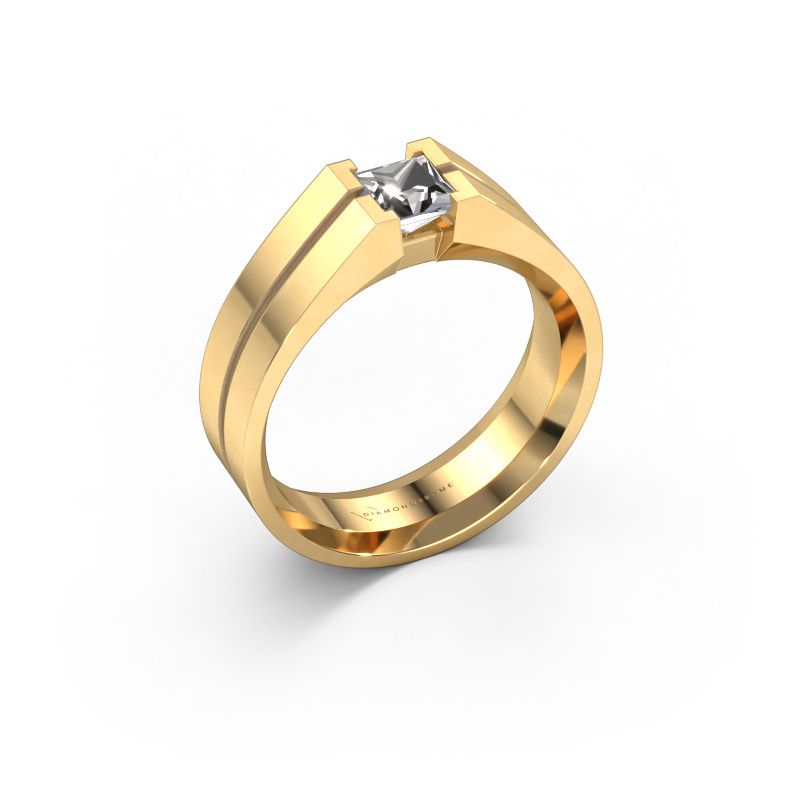 Men's ring Stefan 585 gold lab-grown diamond 0.50 crt