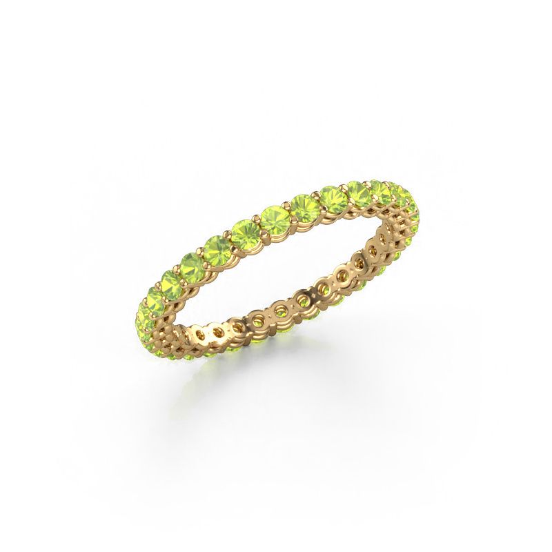 Bague superposable Michelle full 2.0 585 or jaune péridot 2 mm