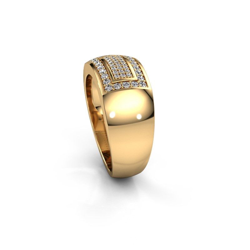 Image de Bague pour homme Lorenzo<br/>585 or jaune<br/>Diamant synthétique 0.52 crt