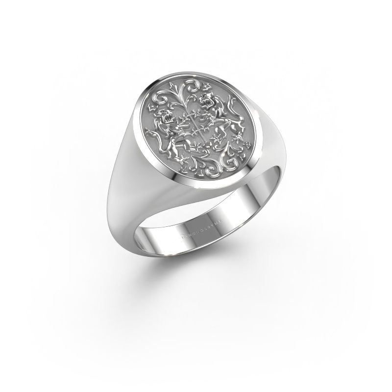 Bague armoriée Charlie 950 platine