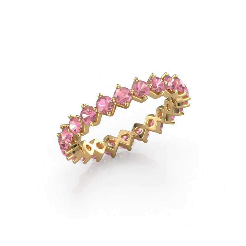 Stackable ring Janie 2.7mm 585 gold tourmaline pink 2.7 mm