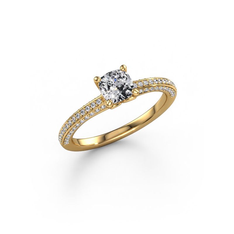 Engagement ring Elenore cus 585 gold diamond 0.70 crt
