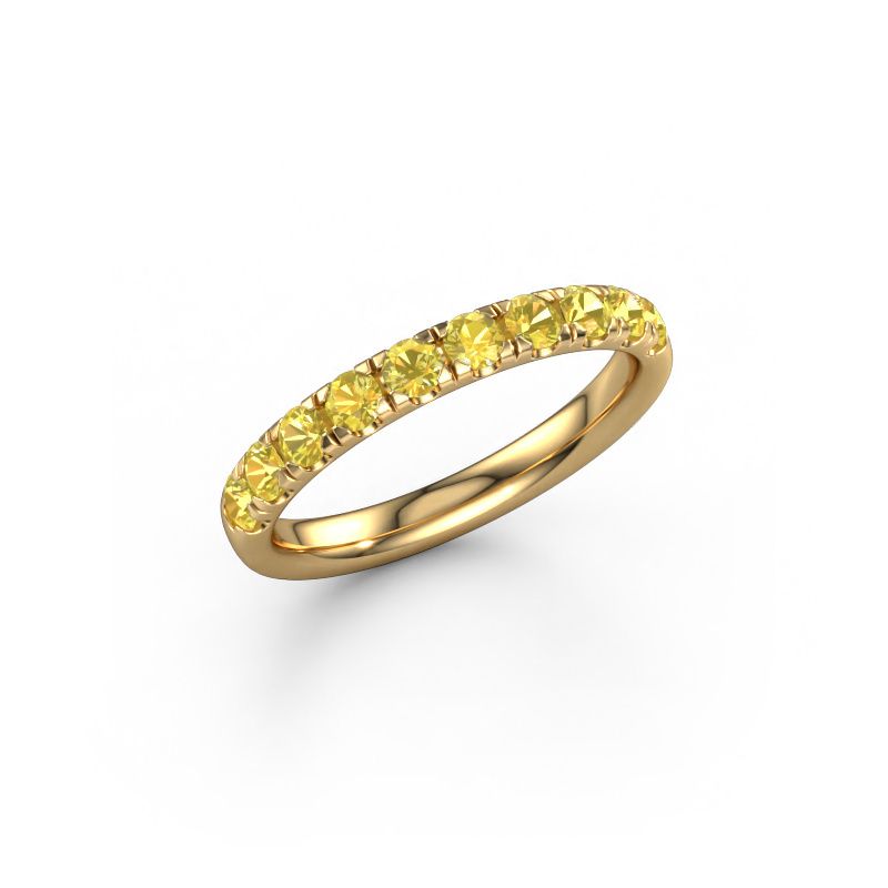 Aanschuifring Jackie Half 585 goud gele saffier 2.4 mm