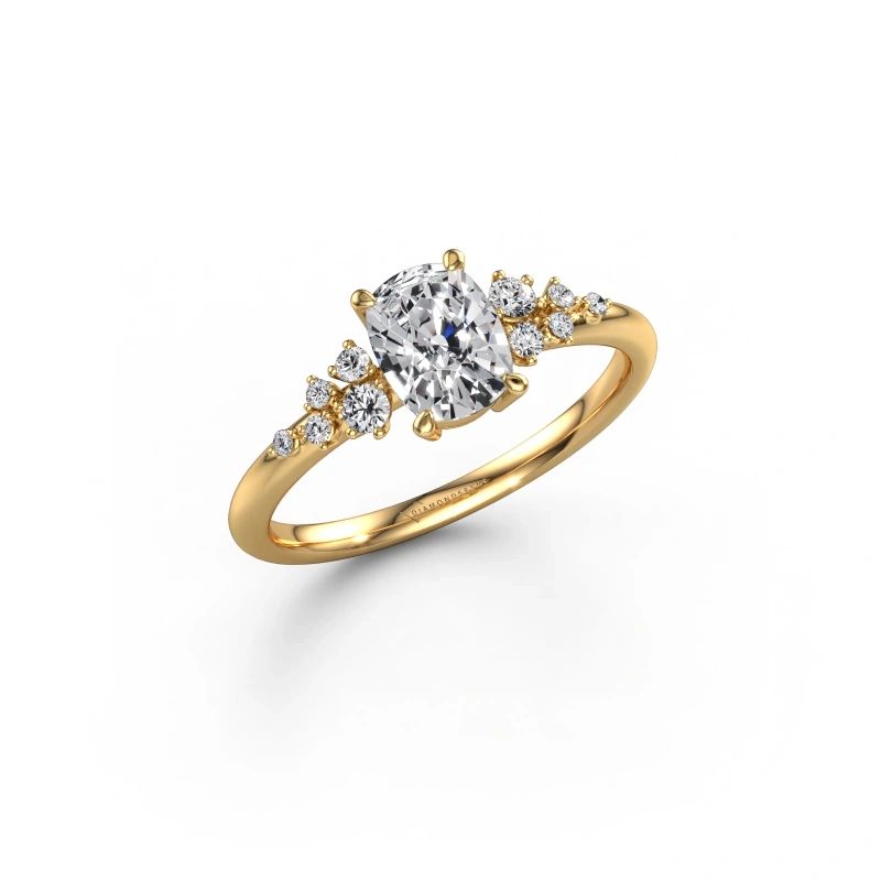 Engagement ring Royce CSH 585 gold lab grown diamond 1.133 crt