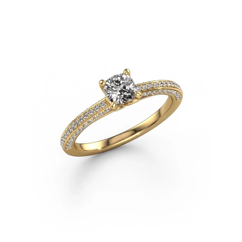 Bague de fiançailles Elenore cus 585 or jaune diamant 0.50 crt