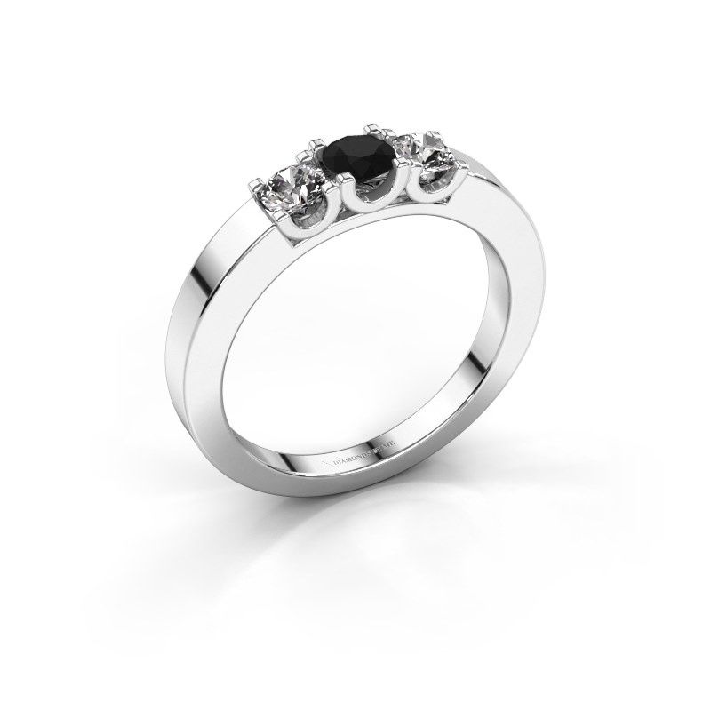 Afbeelding van Ring selina 1<br/>950 platina<br/>Zwarte diamant 0.54 crt