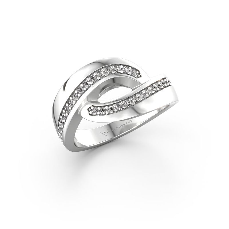 Ring Sharita 585 white gold zirconia 1.2 mm