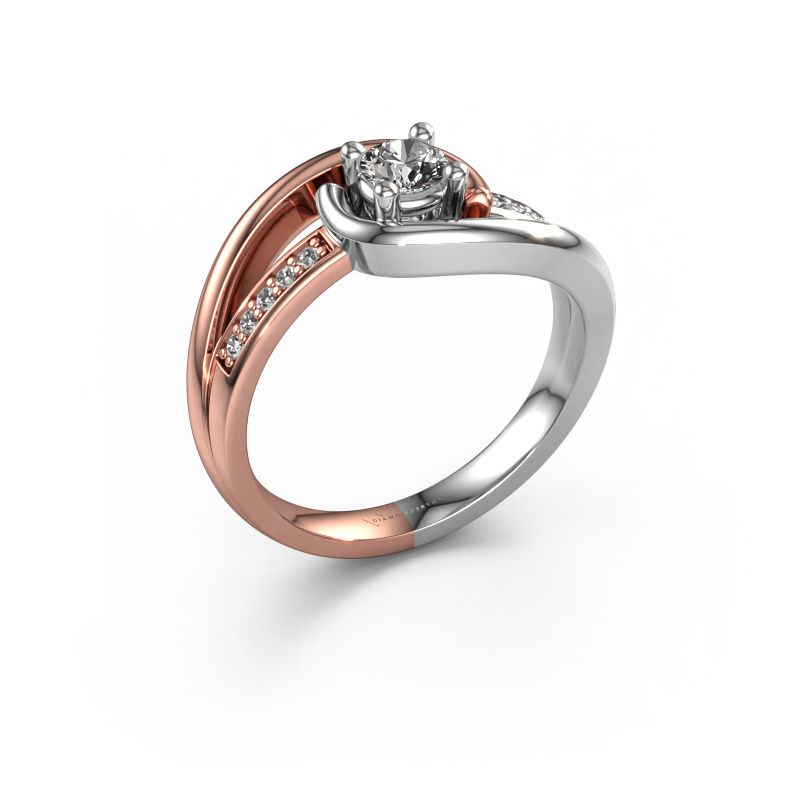 Ring Aylin 585 rose gold diamond 0.325 crt