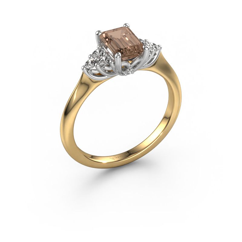 Verlobungsring Felipa EME 585 Gold Braun Diamant 1.343 crt