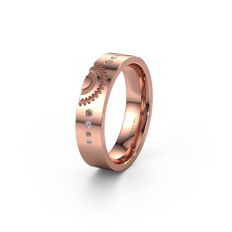 Ehering WH2116L25A 585 Roségold Braun Diamant ±5 x 1,7 mm