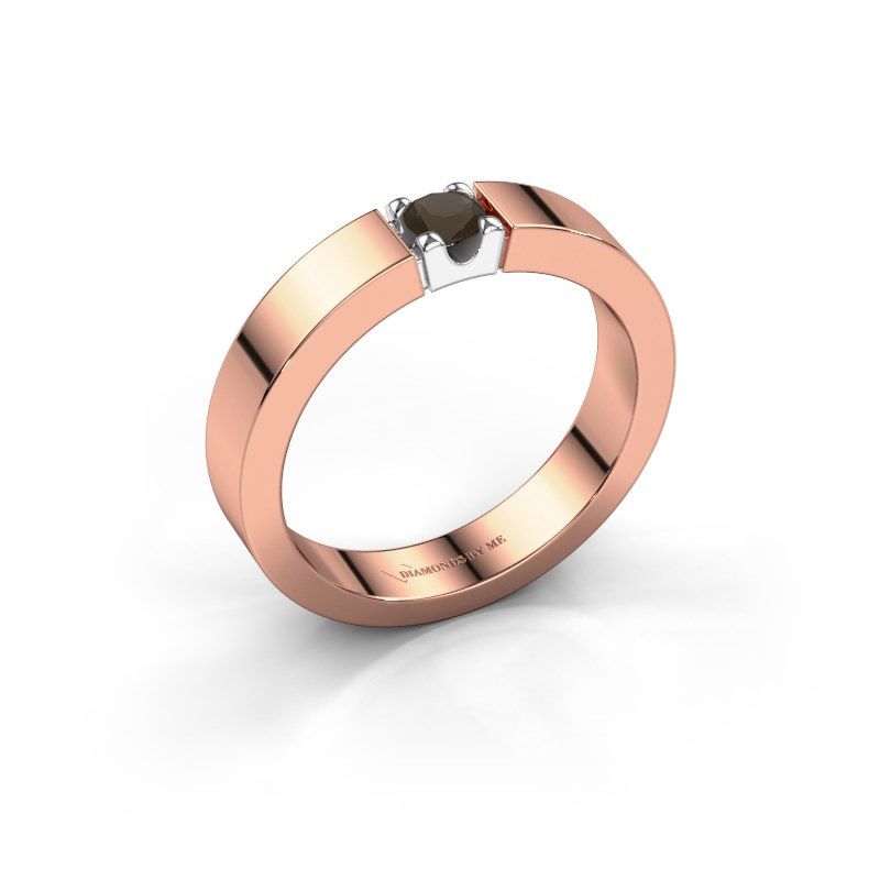 Afbeelding van Ring Dana 1 585 rosé goud rookkwarts 3.7 mm