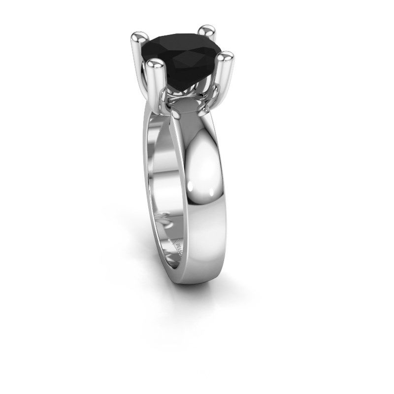 Afbeelding van Ring Clelia CUS<br/>950 platina<br/>zwarte diamant 3.20 crt