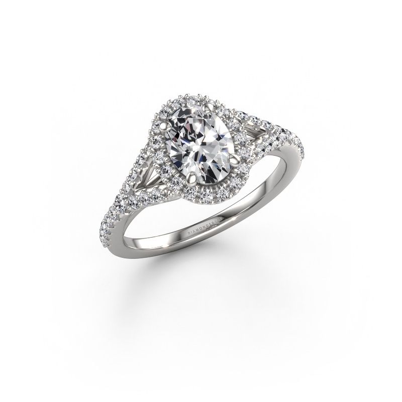 Verlobungsring Kimber OVL 950 Platin Diamant 1.205 crt