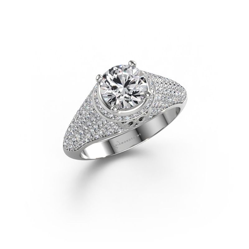 Ring Sharee 950 platina lab-grown diamant 1.831 crt