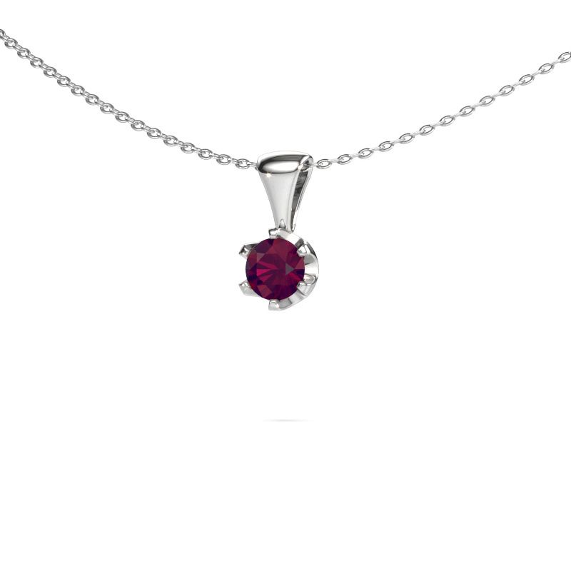 Necklace Fran 950 platinum rhodolite 5 mm