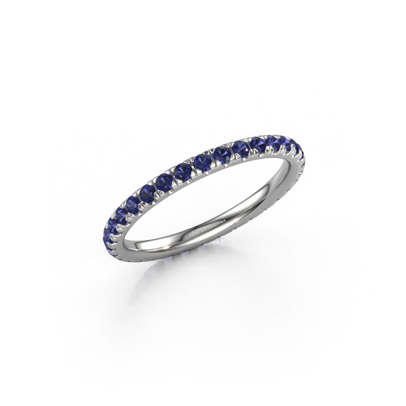 Stackable ring Jackie 1.7 585 white gold sapphire 1.7 mm