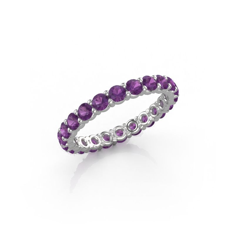 Vorsteckring Heddy rnd 2.7 585 Weißgold Amethyst 2.7 mm