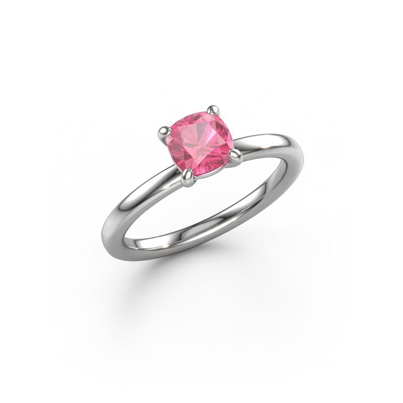 Verlobungsring Simone CUS 1 950 Platin Pink Saphir 5.5 mm