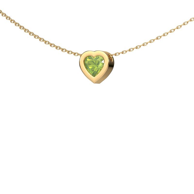 Pendentif Tonja 585 or jaune péridot 5 mm
