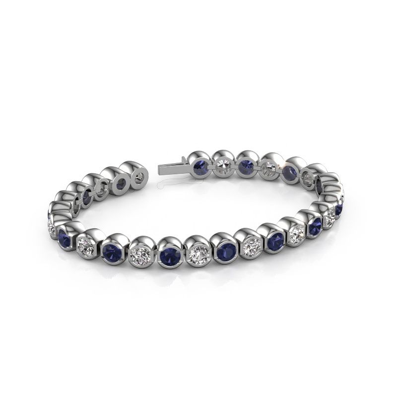 Tennisarmband Bianca 5 mm 585 witgoud zirkonia 5 mm
