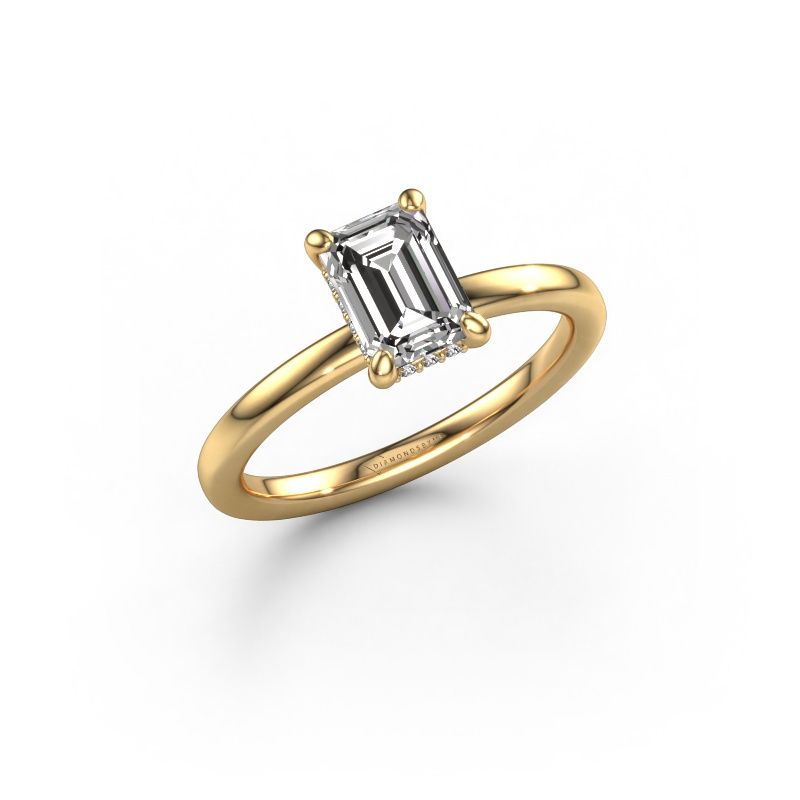 Verlovingsring Simone EME 2 585 goud zirkonia 7x5 mm