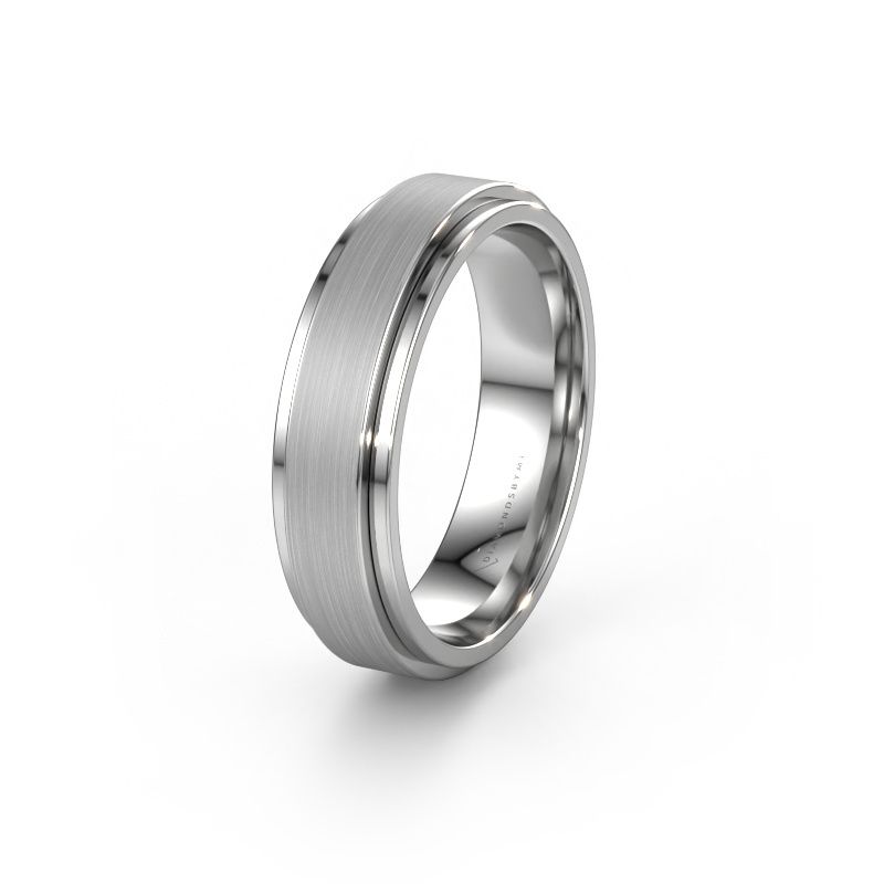 Wedding ring WH2134M 585 white gold ±6x2.2 mm