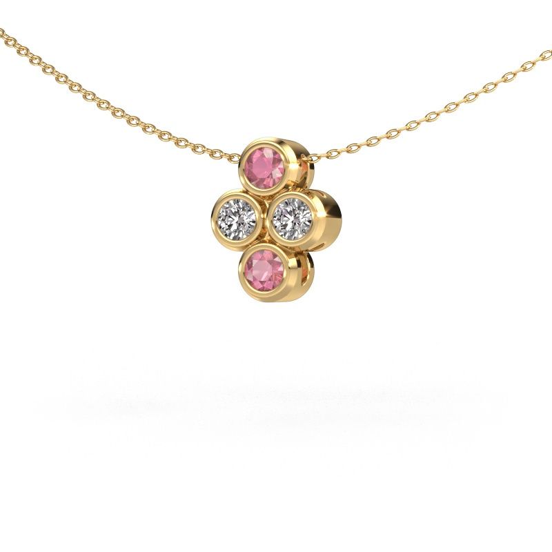 Pendant Judi 585 gold tourmaline pink 3.4 mm