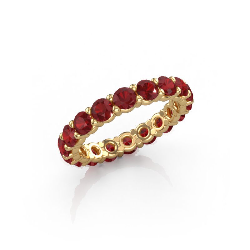 Ring Heddy rnd 3.4 585 gold ruby 3.4 mm