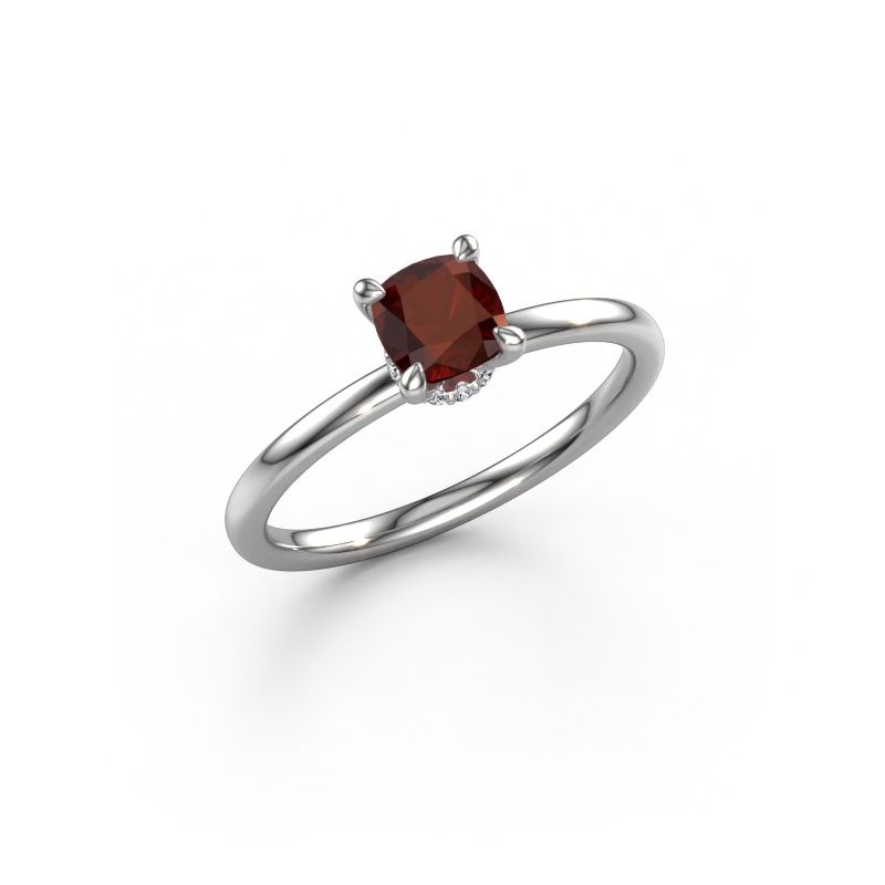 Verlobungsring Crystal CUS 3 950 Platin Granat 5 mm